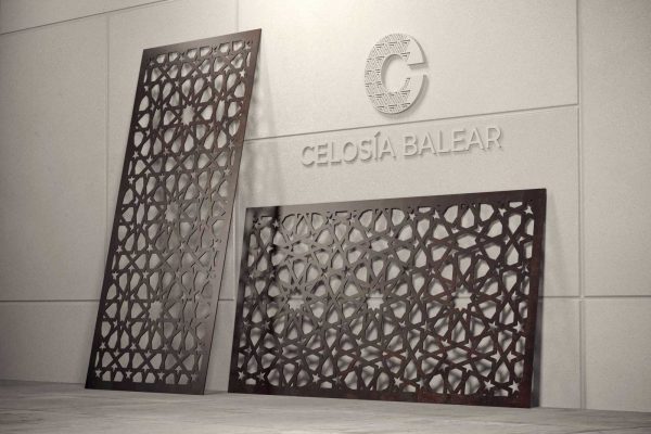 Placa con diseño arábico para fachada exterior