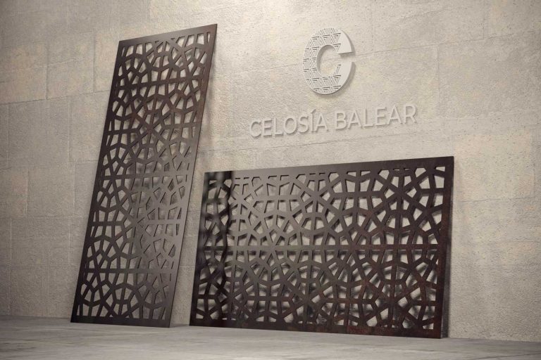 Celosía de círculos para interior y exterior