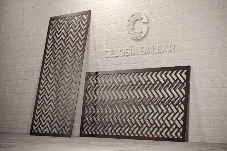 panel de celosía colección líneas