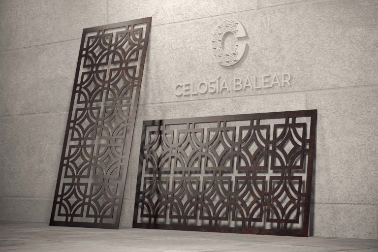 Placa de celosía metálica de la colección vintage